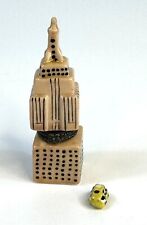 Porcelain Hinged Trinket Box Empire State Building With Yellow Taxi New York picture