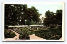 Vintage Old Postcard Washington Flower Garden Mount Vernon Early 1900's card picture