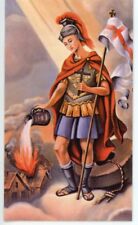 ST. FLORIAN- FIREFIGHTER'S PRAYER - Laminated  Holy Cards.  QUANTITY 25 CARDS picture