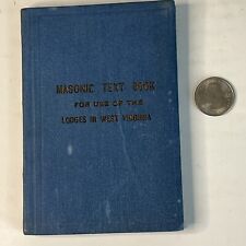 1939 Masonic Text Book West Virginia Free Masons Fraternal Laws Of Masonry picture