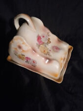 VINTAGE ANTIQUE LARGE FLORAL CHEESE BUTTER KEEPER picture