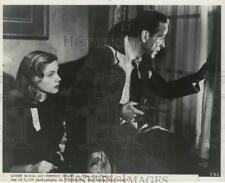 Press Photo Actors Lauren Bacall & Humphrey Bogart in Film 