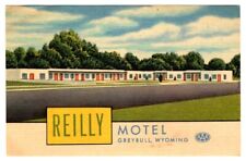 Reilly Motel Greybull Wyoming Linen Postcard Highway 14 picture