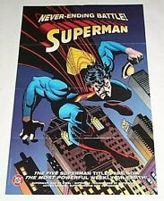 Vintage 1995 Superman 34x22 DC Action Adventure Comics Man of Steel promo poster picture