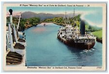 1953 Steamship Mercury Sun Gaillard Cut Panama Canal Cruise Ship Posted Postcard picture