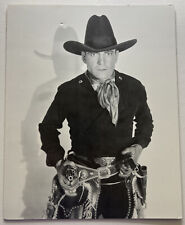 Vintage TV Westerns Cowboys Buck Jones Rough Riders Reprint B/W Studio Shot  picture