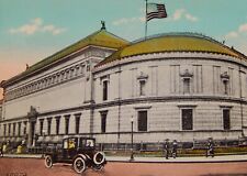 Vintage Postcard, WASHINGTON DC, 1927, The Corcoran Gallery Of Arts, Flag, Car picture