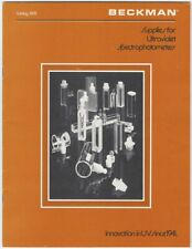 1978 Beckman Supplies for Ultraviolet Spectrophotometers Scientific Catalog picture