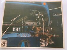 8X10 NY NYC BUS M SURFACE TRANSIT COLOR  PHOTOGRAPH #6303 FIRE DAMAGE SEPT 1973 picture