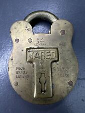 Antique Vintage Lock #3 Admiralty Jared Old English Solid Brass No Key picture