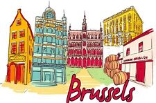 Fine Art Quality Postcard, Brussels, Belgium, Landmarks, City, View, Travel 93H picture