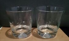 (Set of 2) JOHNNIE WALKER Large & Heavy Glasses w/ Embossed Logo picture