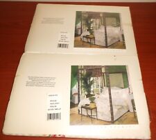 MARTEX ATELIER VINTAGE TWIN FLAT SHEETS (2) 200 THREAD COTTON BLEND NEW SEALED picture
