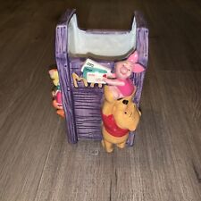 Winnie The Pooh Disney 7” Porcelain Mail Box Item Holder Planter Vase *NICE* picture