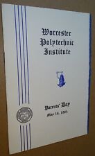 Worcester Polytechnic Institute - Parents' Day Program - May 16 1964 picture