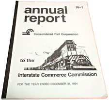CONRAIL 1994 ANNUAL REPORT TO THE INTERSTATE COMMERCE COMMISSION picture
