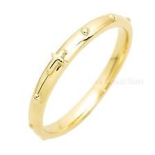 Rosary Ring PR45 10K Real Solid Gold Catholic Christian Ring (US 4 ~ 11) picture
