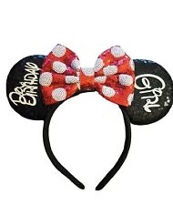 Birthday Girl Disney Minnie Mouse ears headband- Disneyland- Disney World picture
