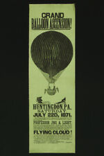 Print: Grand Balloon Ascension Huntingdon, Pa., Saturday, July 22d, 1871 picture