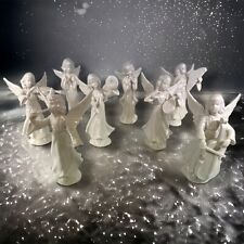 SET OF 8- Dresden Angels Music Band Choir White Porcelain Germany picture