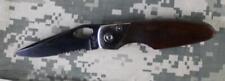 Bear & Sons MGC CB10SR Wood Handle Folding Knife Drop Point Liner Lock USA Made picture