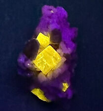 77 CT Fluorescent Apatite Crystal,Mica On Feldspar From Skardu Pakistan picture