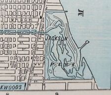 Vintage 1896 CHICAGO ILLINOIS Map 11