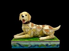 2009 Jim Shore Lucky Dog Yellow Golden Lab Figurine Heartwood Creek picture