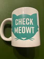 Check Meowt Cat Outline Mug by Royal Norfolk - Microwave & Dishwasher Safe picture