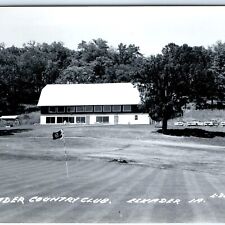 c1960s Elkader, IA RPPC Golf Country Club Parked Cars Lovely Real Photo PC A110 picture