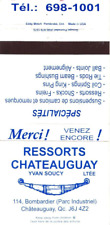 Chateauguay Quebec Canada Chateauguay Springs Ltd., Vintage Matchbook Cover picture