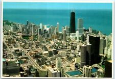 Postcard - Bird's-Eye View of the Chicago Skyline, Illinois, USA picture