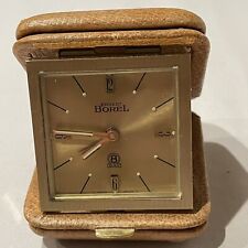 Vintage Ernest Borel, 17 jewel, 8 day travel alarm clock picture