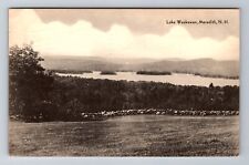 Meredith NH-New Hampshire, Lake Waukewan, Antique Vintage Souvenir Postcard picture