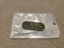 Airsoft Military A POS PVC Blood Type Patch Hook and Loop Morale Patch Green picture