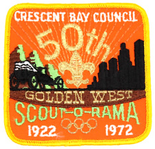 1972 Scout-O-Rama Golden West Crescent Bay Council Patch California Boy Scouts picture