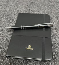 Emirates First Class Leather Notebook And Pen  picture