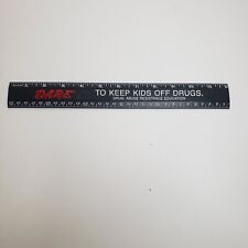 Vintage Black Red Dare D.A.R.E To Keep Kids Off Drugs Plastic Ruler 12