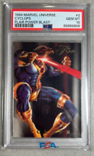 1994 Flair Marvel Universe Power Blast Cyclops PSA 10 Low POP 7 New Graded READ picture