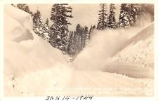 RPPC SNOW CLEARING Longbarn Lodge California Frashe's 1944 Postcard 9334 picture