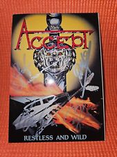 Accept Restless and Wild postcard (Signed) MEGA RARE  Victory Scorpions UDO picture