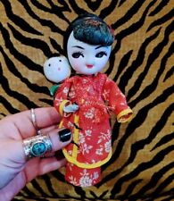 Adorable Chinese Oriental Mama And Baby Souvenir Doll, Chinese Cultural... picture