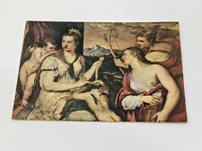 Vtg Postcard Titian: The punishment of Cupid, Venus blindfolding Cupid picture