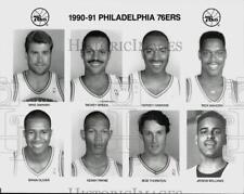 1990 Press Photo Philadelphia 76ers basketball team head shots - srs00842 picture