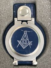 Vintage Masonic Pocket Watch Silver Tone Masons Freemasons picture