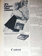 CANON vintage calculator Print Ad   picture