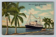 Miami FL- Florida, SS Florida, Havana Bound, Antique, Vintage Souvenir Postcard picture