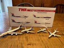 Vintage TWA Set of 4 Boeing 747 757 767 & MD 80  1:600 Scale Diecast  by Schabak picture
