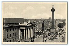c1940's Nelson Pillar and O'Connell Street Dublin Ireland Vintage Postcard picture