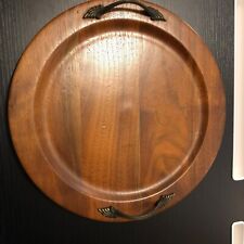 Ozark Walnutware Tray w/Handles Vtg Solid Walnut Native Wood Products Inc. picture